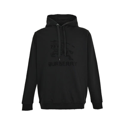 Burberry towel embroidered war horse hooded sweatshirt
