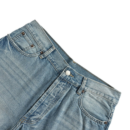 Acne Studios Destroyed Cropped Denim Shorts