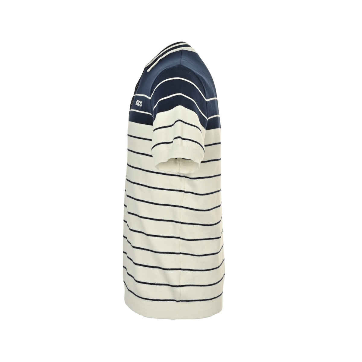 Gucci 25ss striped knitted Polo short sleeves