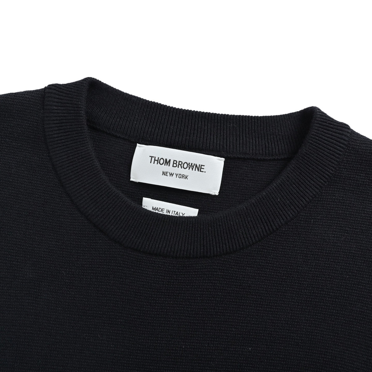 Thom Browne/Thom Brown four-bar wool crew neck sweater