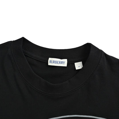 Burberry large circle letter print short sleeves