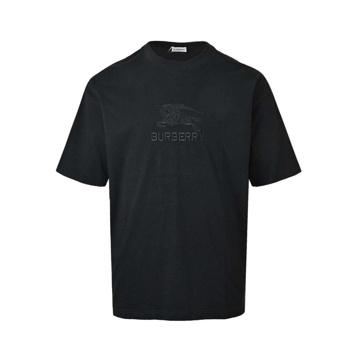 Burberry dark pattern war horse embroidered short sleeves