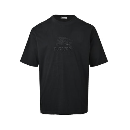 Burberry dark pattern war horse embroidered short sleeves