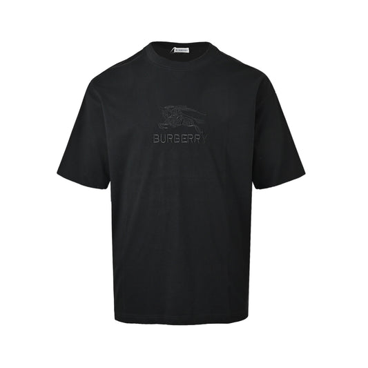 Burberry dark pattern war horse embroidered short sleeves