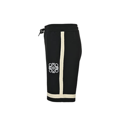 Loewe/Luo Yiwei classic braided webbing embroidered shorts