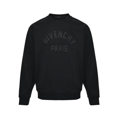 GIVENCHY 25Fw silicone letter round neck sweatshirt