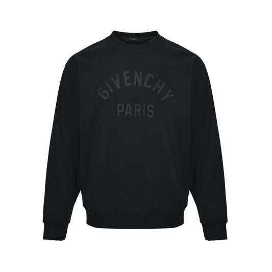GIVENCHY 25Fw silicone letter round neck sweatshirt