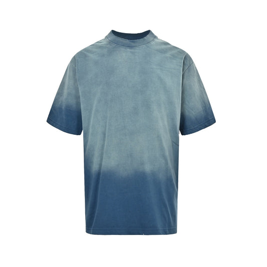 Balenciaga/Balanciaga back letter printed washed short sleeves