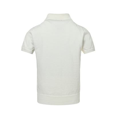 Ralph Lauren women's embroidered horse logo knitted cardigan short sleeves
