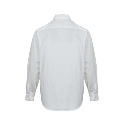 Dior CD four-leaf clover collar embroidered long-sleeved shirt