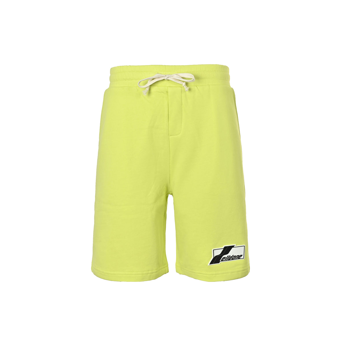 We11 Done silicone logo drawstring elastic shorts
