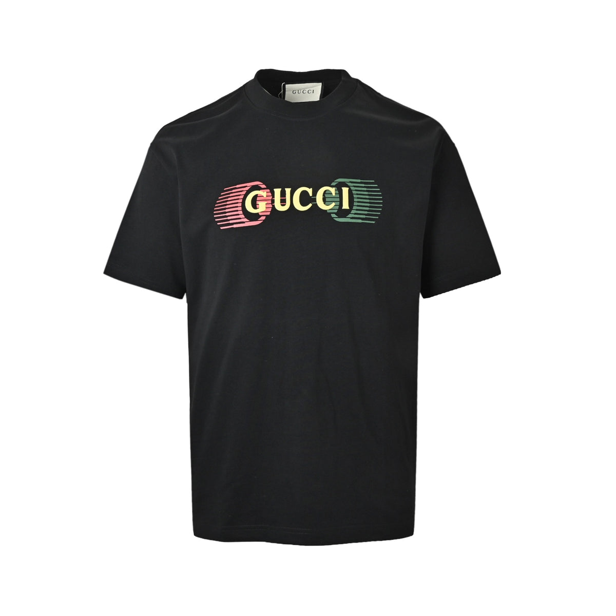 Gucci neon letter printed short sleeves