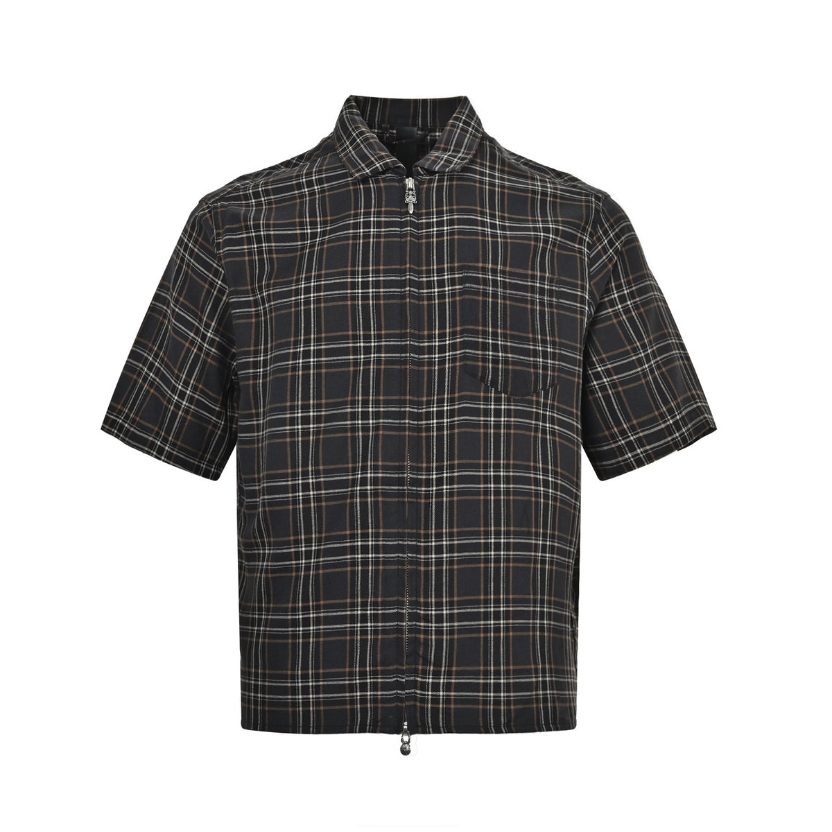Chrome Hearts plaid short-sleeved shirt