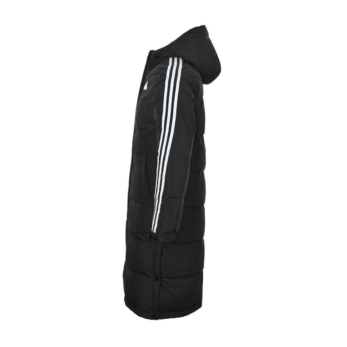 Adidas three-stripe long off-shoulder down jacket