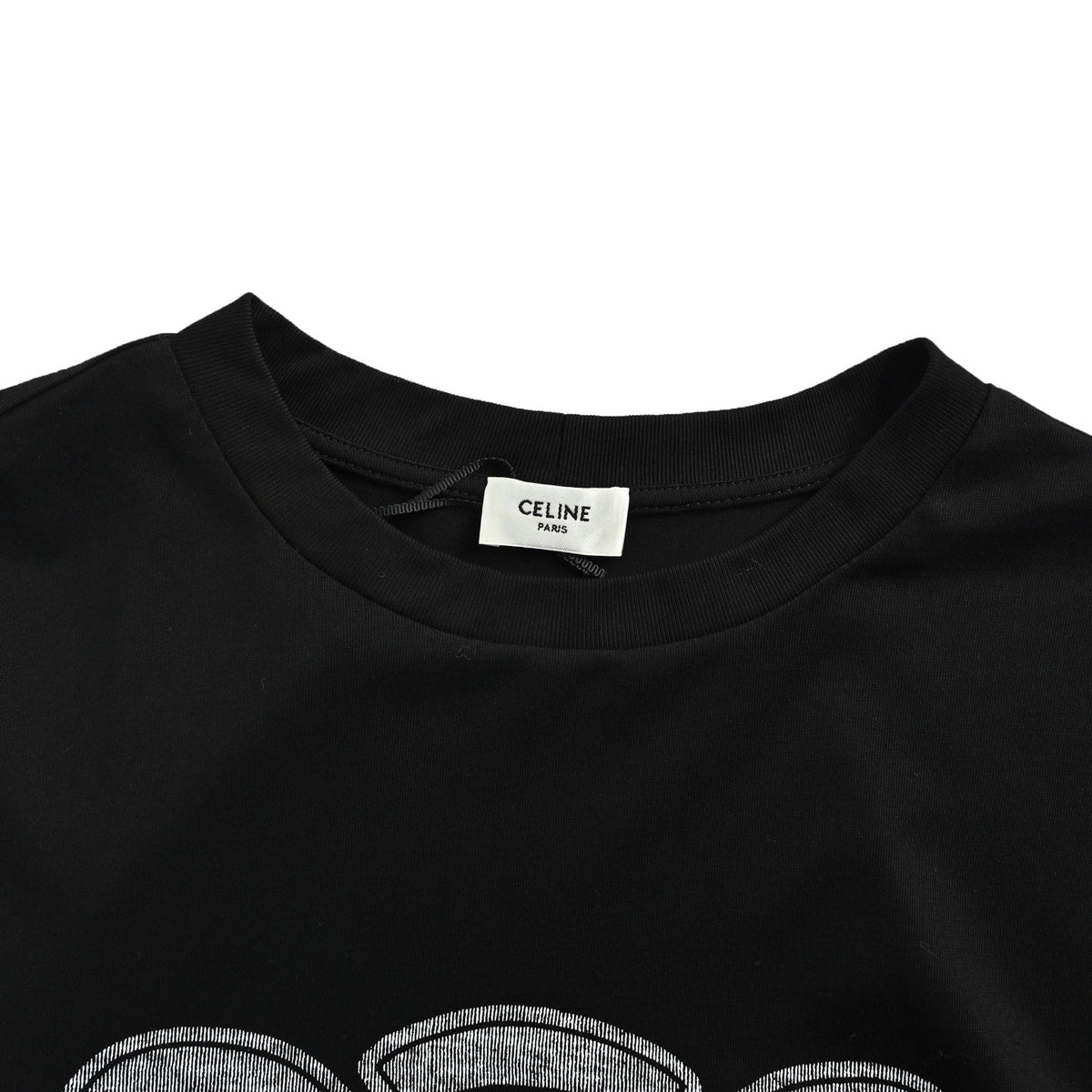 Celine long-sleeved T-shirt with large Arc de Triomphe print on the chest