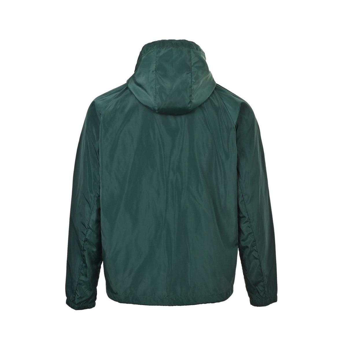 Prada 25Fw triangle logo contrast zipper recycled nylon hooded jacket