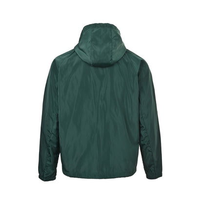 Prada 25Fw triangle logo contrast zipper recycled nylon hooded jacket