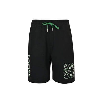 Loewe/Luo Yiwei 26ss flower vine logo printed shorts