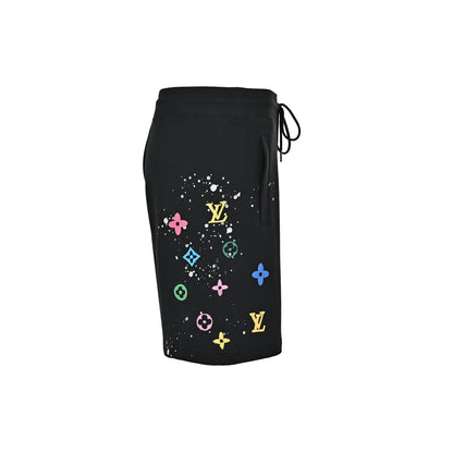Louis Vuitton multi-element presbyopic print embroidered shorts