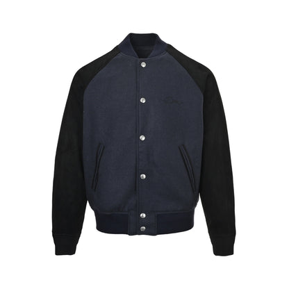 Dior 25Fw signature letter embroidered baseball jacket