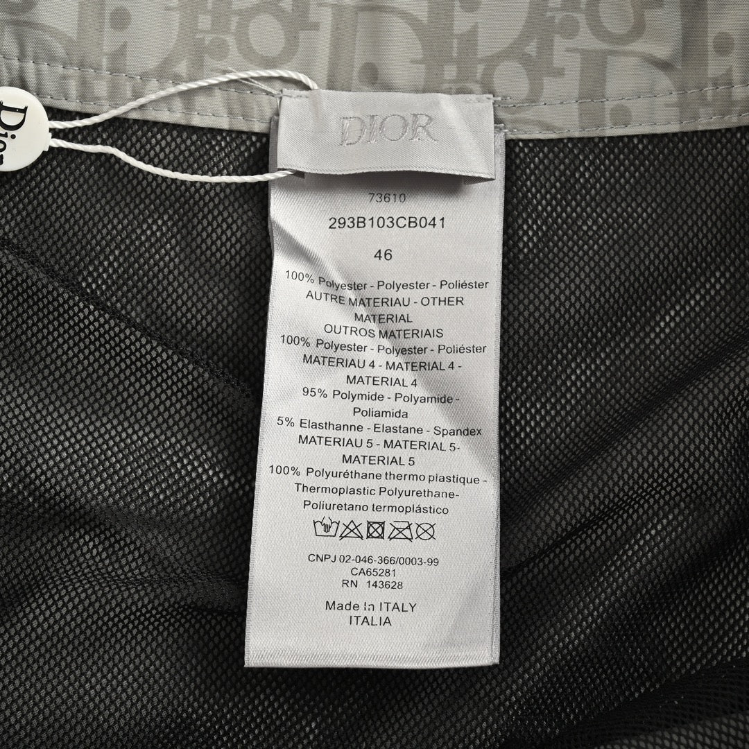 Dior 24ss all-over printed presbyopic letter shorts