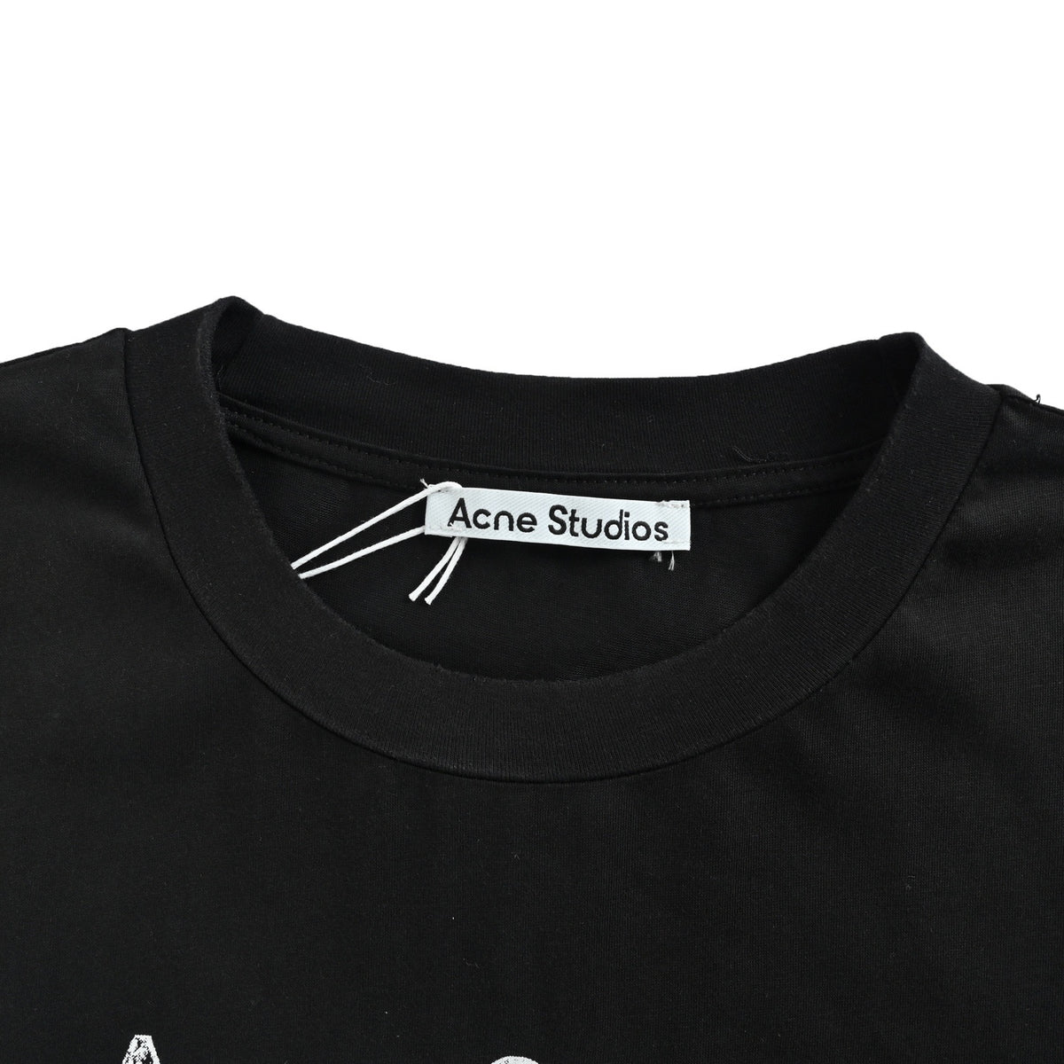 Acne Studios 1996 airbrushed distressed logo printed short sleeves