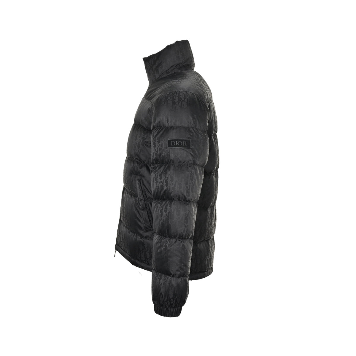 Dior classic dark pattern old flower stand collar down jacket