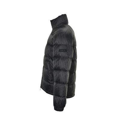 Dior classic dark pattern old flower stand collar down jacket