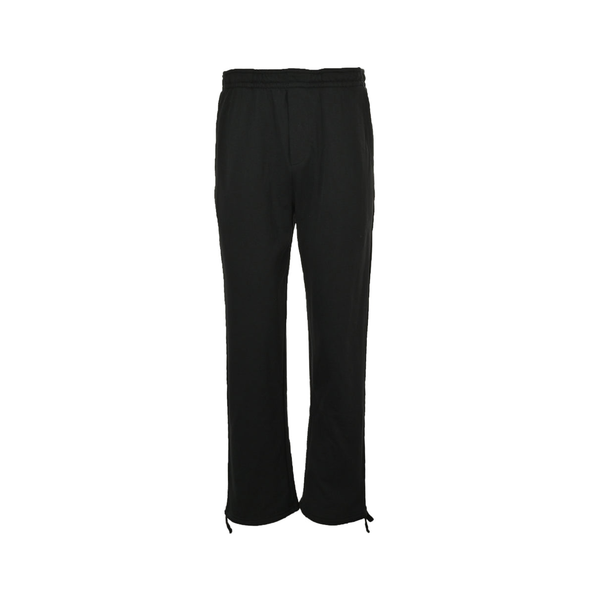 Prada 25Fw cotton drawstring straight casual trousers with cloth label