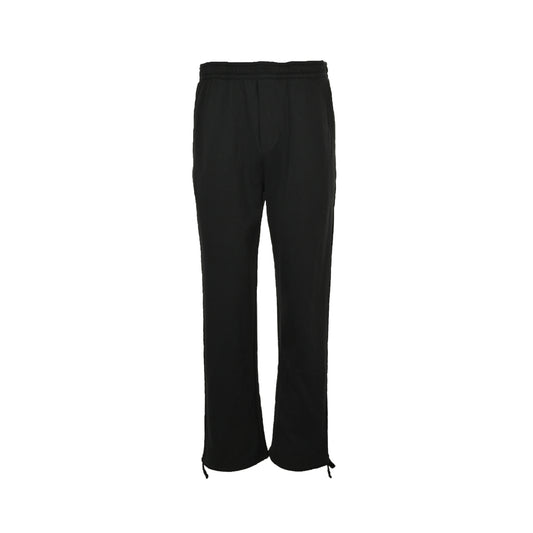Prada 25Fw cotton drawstring straight casual trousers with cloth label