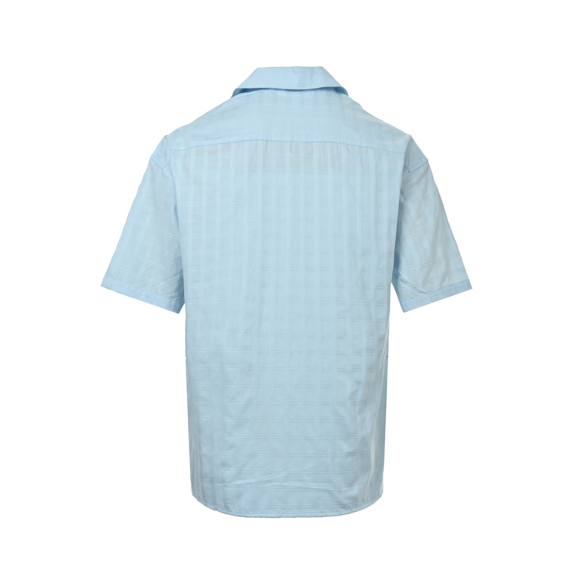 Loewe Anagram embroidered pocket plaid short-sleeved shirt