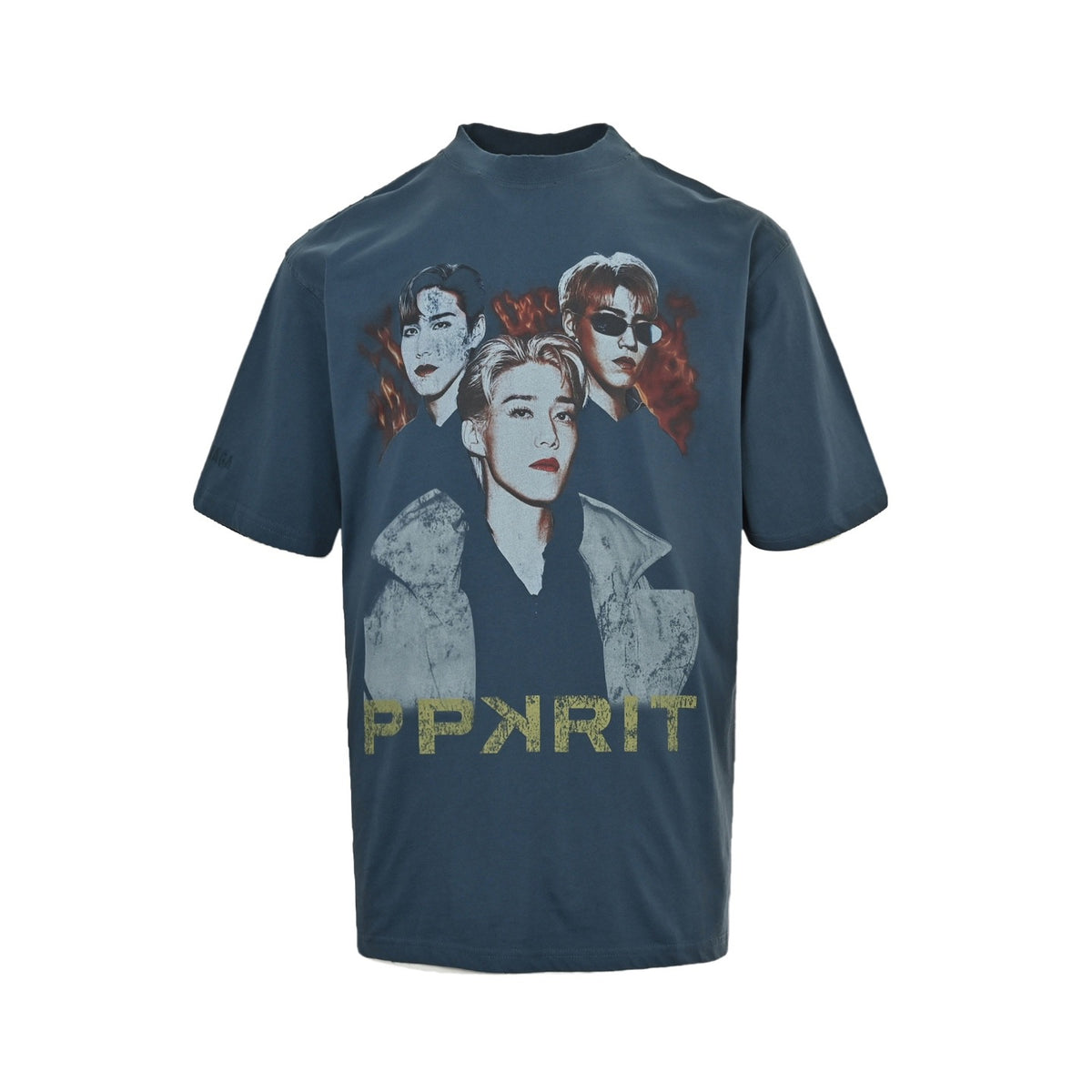Balenciaga/Balanciaga 25ss PPKRIT joint portrait print short-sleeve
