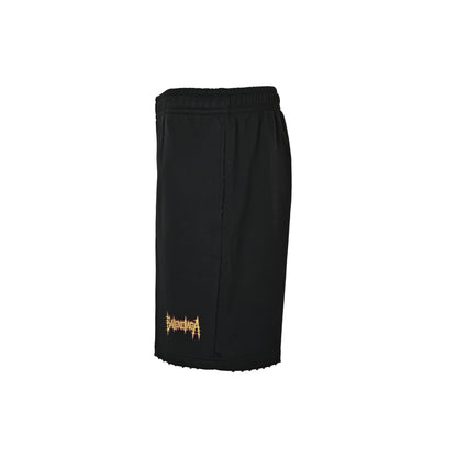 Balenciaga flame letter logo printed shorts