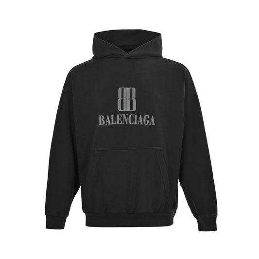 Balenciaga/Balanciaga 25Fw double B letter logo hooded sweatshirt
