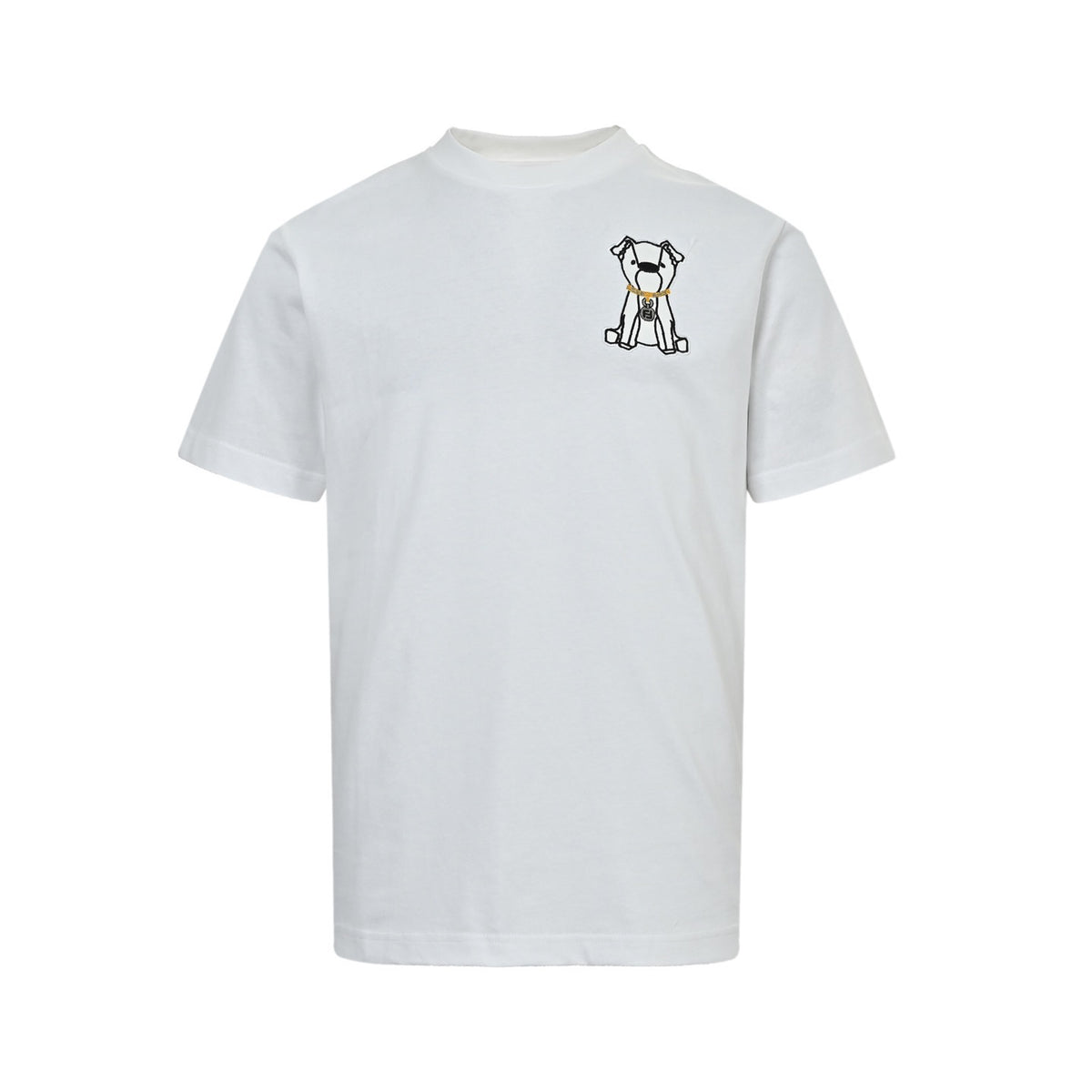 Fendi French Bulldog Puppy Embroidered Short Sleeve