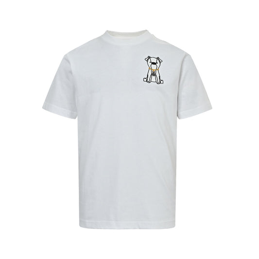Fendi French Bulldog Puppy Embroidered Short Sleeve