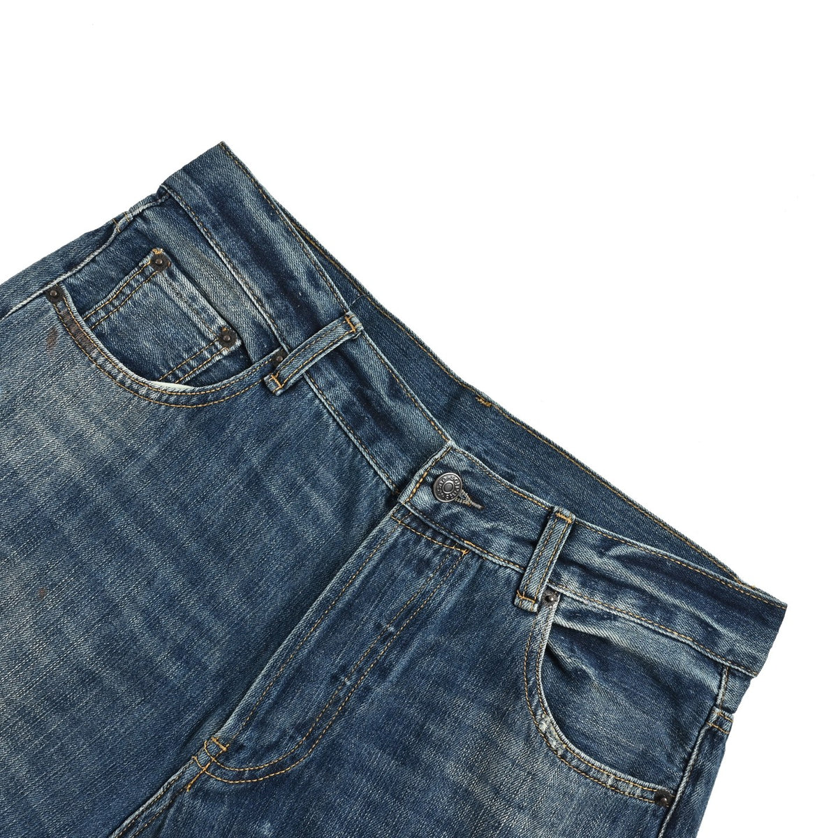 Acne Studios 2021F splash-ink distressed jeans