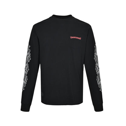 Chrome Hearts/Chrome Heart Lip Print Long Sleeve T-Shirt