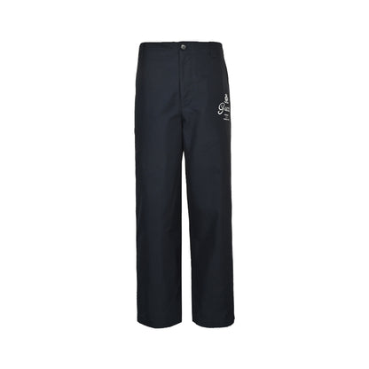 Gucci letter print twill trousers