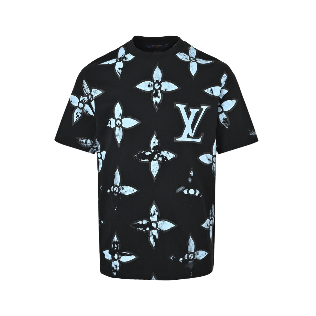 Louis Vuitton all-over mottled presbyopia printed short-sleeves