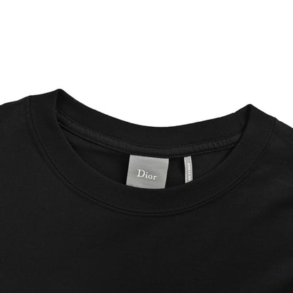 Dior short sleeves with embroidered letters on the chest