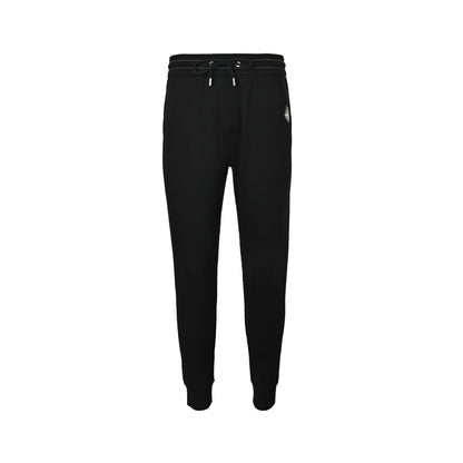 Prada contrasting back pocket flocked triangle trousers