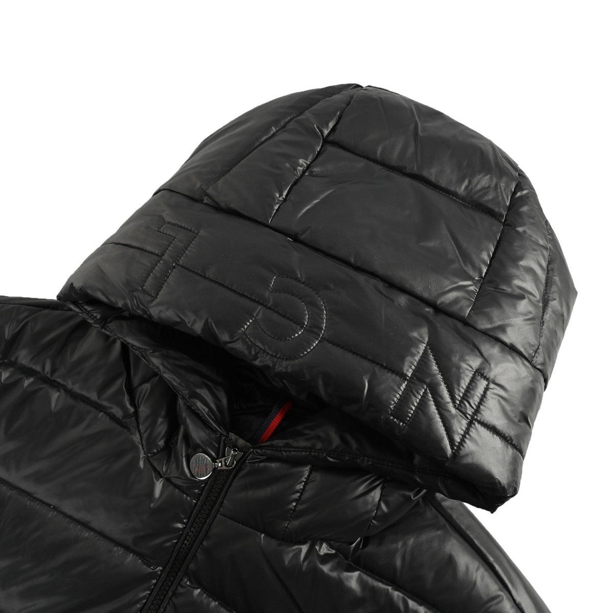 Moncler/Mask 25Fw brim quilted embroidered letter hooded down jacket