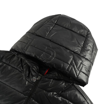 Moncler/Mask 25Fw brim quilted embroidered letter hooded down jacket
