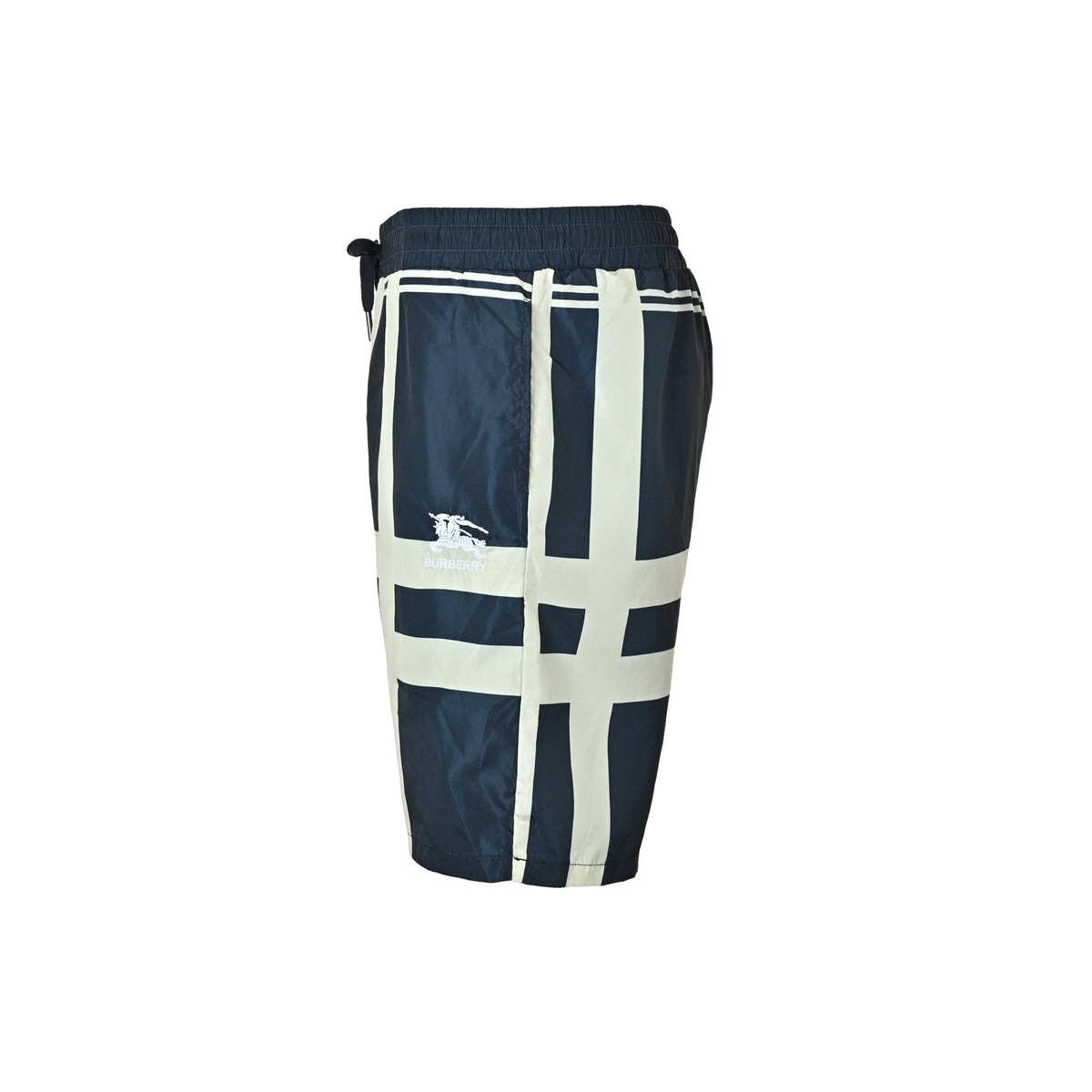Burberry plaid war horse logo beach shorts