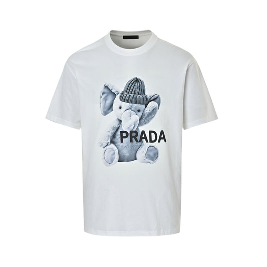 Prada baby elephant doll printed short sleeves