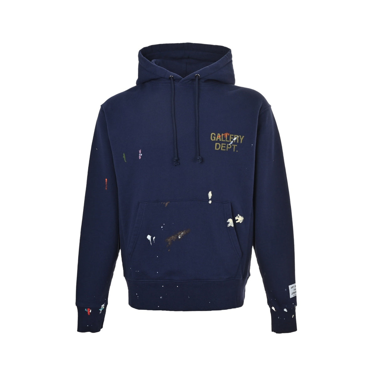 GALLERY DEPT blue and purple English letter graffiti painted hooded sweatshirt