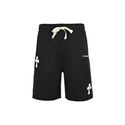 Chrome Hearts leather cross shorts
