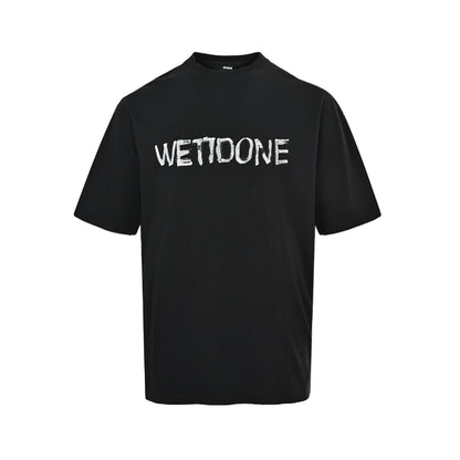 We11 Done graffiti print hand-painted short sleeves