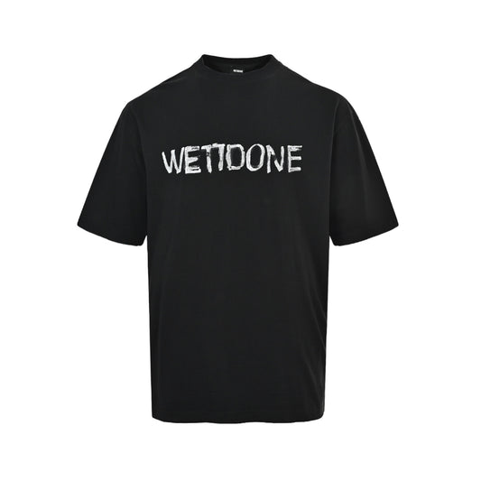We11 Done graffiti print hand-painted short sleeves